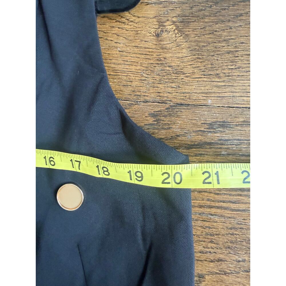 Joie Women's Sleeveless Black Longline Blazer Vest Gold Hardware Size Medium NWT - Picture 8 of 10
